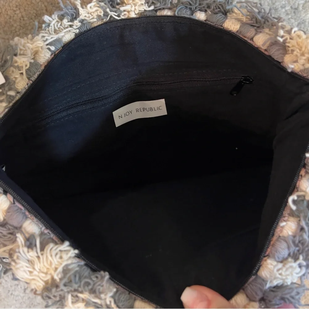 NWT* LUMILY Laptop Case /‎ Oversized PomPom Clutch- Handmade in Thailand